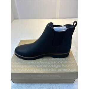 Dr Scholl's Northbound Ankle Boots Black Smooth 9M New in Box